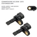 2 X REAR ABS SENSOR FOR COMMODORE VE 2006-2013 HOLDEN HSV GM