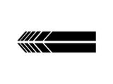 2pcs Car Rearview Mirror Reflective Decorative Stickers For Toyota Avensis