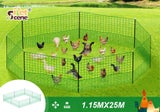 Chicken Fence Poultry Coop Runs Pen Farm Mesh Cage Net Habitat Safe House Turkey