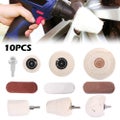 10PCS Polishing Buffing Pad Drill Buffing Cotton Pads Car Polisher for
