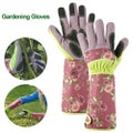 1Pair Garden Gloves for Garden Work Gloves Digging Planting Waterproof Gloves Ou