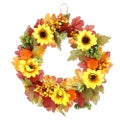 12 Inch Artificial Autumn Fall Wreath Floral Autumn Home DA‚¨A‚¦cor for Indo