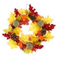 12 Inch Artificial Autumn Fall Wreath Floral Autumn Home DA‚¨A‚¦cor for Indo