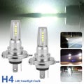 2x H4 CREE LED White Bulb 80W 6000K Super Bright Fog Lights Headlight 8