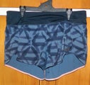 NEW BALANCE 2 TONE BLUE PATTERN NB DRY LINED RUNNING SHORTS M/12