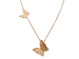 Necklace Butterfly Stainless Steel 18K Rose Gold Plated Necklace