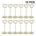 Bran 12 Pieces Heart Table Card Holder Photo Holder Heart Card Holder Wedding Ra