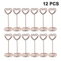 Bran 12 Pieces Heart Table Card Holder Photo Holder Heart Card Holder Wedding Ra
