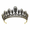 Crowns For Women Rhinestone Water Droplets Tiara Halloween Headband Princess Bir