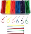 Small Colored Zip Ties 4 Inch Multi-color Zip Ties 480pcs Assorted Colorful Zip