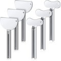 6 Pcs Metal Toothpaste Squeezer Stainless Steel Tube Squeezer Key Roll Tube Crea