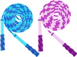 2 Pack Jump Rope Soft Beaded Segment Jump Rope - Adjustable For Men, Women And K
