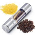 Kitchen Household Stainless Steel Creative New Manual Pepper Grinder Double Head