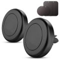 Magnetic Phone Car Mount, 2 Pack Universal Air Vent Magnetic Phone Car Mount Pho