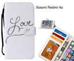 Xiaomi Redmi 4a case leather wallet case printed ID