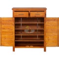 Tina# NZ Pine Simplicity Shoe Cabinet | Pine color