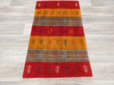 Authentic Persian Hand Knotted Gabbeh Rug Size: 129 x 78cm