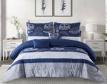 7p LIVEINSTYLE OVERSIZED PRINTED COMFORTER set KING #20