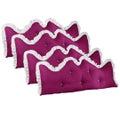 SOGA 4X 180cm Burgundy Princess Bed Pillow Headboard Backrest Bedside Tatami ...