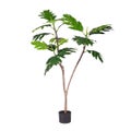 SOGA 120cm Artificial Natural Green Split-Leaf Philodendron Tree Fake Tropica...