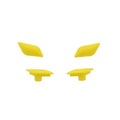 BARKBUSTERS HANDGUARD SABRE PLUG SET - YEL