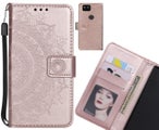 Google Pixel 2 Case Leather Wallet Case Mandala Embossed