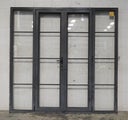 Denim Blue Aluminium French Doors With Sidelights H2200 x W2240 NL13109
