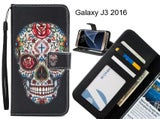 Galaxy J3 2016 case 3 card leather wallet case printed ID
