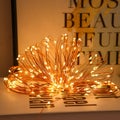 Christmas day copper wire star lights garden lights solar led Waterproof String