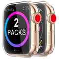 Apple Watch SE Case Clear Screen Protector - 2 pack