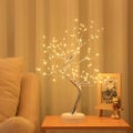 Remote control small tree light led copper wire rice grain light star string