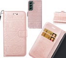 Samsung Galaxy S22 Plus case Wallet Leather case Embossed Elephant Pattern