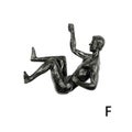 Creative Rock Climbing Man Resin Background Wall Hanging Decoration