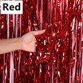 New 4/2/1Pack Party Backdrop Metallic Foil Fringe Tinsel Curtain