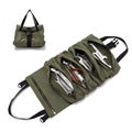 Multi-Purpose Roll up Tool Bag Organizer for Car Camping Gear -ArmyGreen