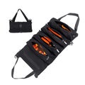 Multi-Purpose Roll up Tool Bag Organizer for Car Camping Gear -Black