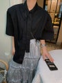 Women Short-sleeved Shirt Loose-fitting Blouse