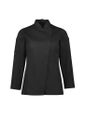 Alfresco Womens Long Sleeve Chef Jacket - Black - Size XS - Biz Collection