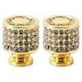 2 Pcs Door Handle Golden Alloy Handle Drawer Pull Furniture Handle Cabinet Light