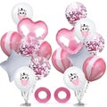 Cat Pattern Balloon Decorative Aluminium Foil Latex Balloon Party Supplies For B
