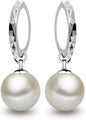 1 Pair Sterling Silver Pearl Earring Fashion White Pearl Earrings Dangle