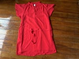 Red dress with fully lining
