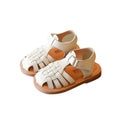 Summer New Kids Sandals Weave Closed Toe Boys Beach Sandals Soft