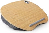 Huanuo Laptop Stand With Cushion And Bamboo Platform On Bed And Sofa, Knee Desk