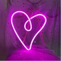 Heart Neon Led Neon Sign Neon Wall Lamp Battery Or Usb Powered Neon Night Lamp L