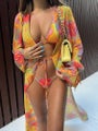 ZRTAK Sexy Swimwear Women Bikinis Swimsuit 3-Piece Bikini Sets