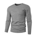SHiONFA Spring Men's Round Neck Pullover Sweater Long Sleeve Jacquard