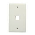 DYNAMIX Single Port Face Plate for RJ45 110 Keystone Jacks