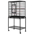 I.pet Bird Cage Pet Cages Aviary 144cm Large Travel Stand Budgie Parrot Toys
