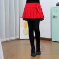 Winter Girls Warm Skirts Pants For Kids Patchwork Bowknot Princess